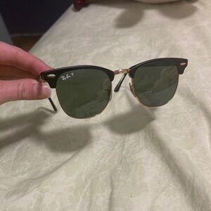 Ray-Ban Classic Black and Gold Sunglasses